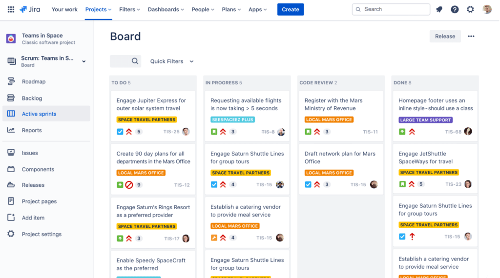 Atlassian JIRA Screenshot