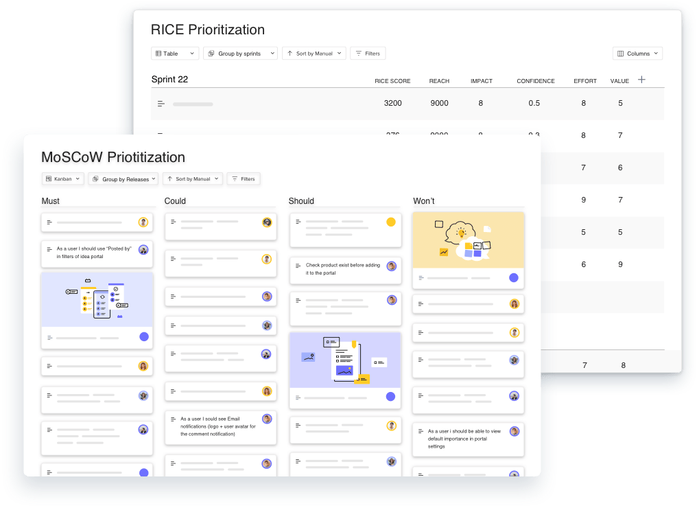 craft.io prioritization examples